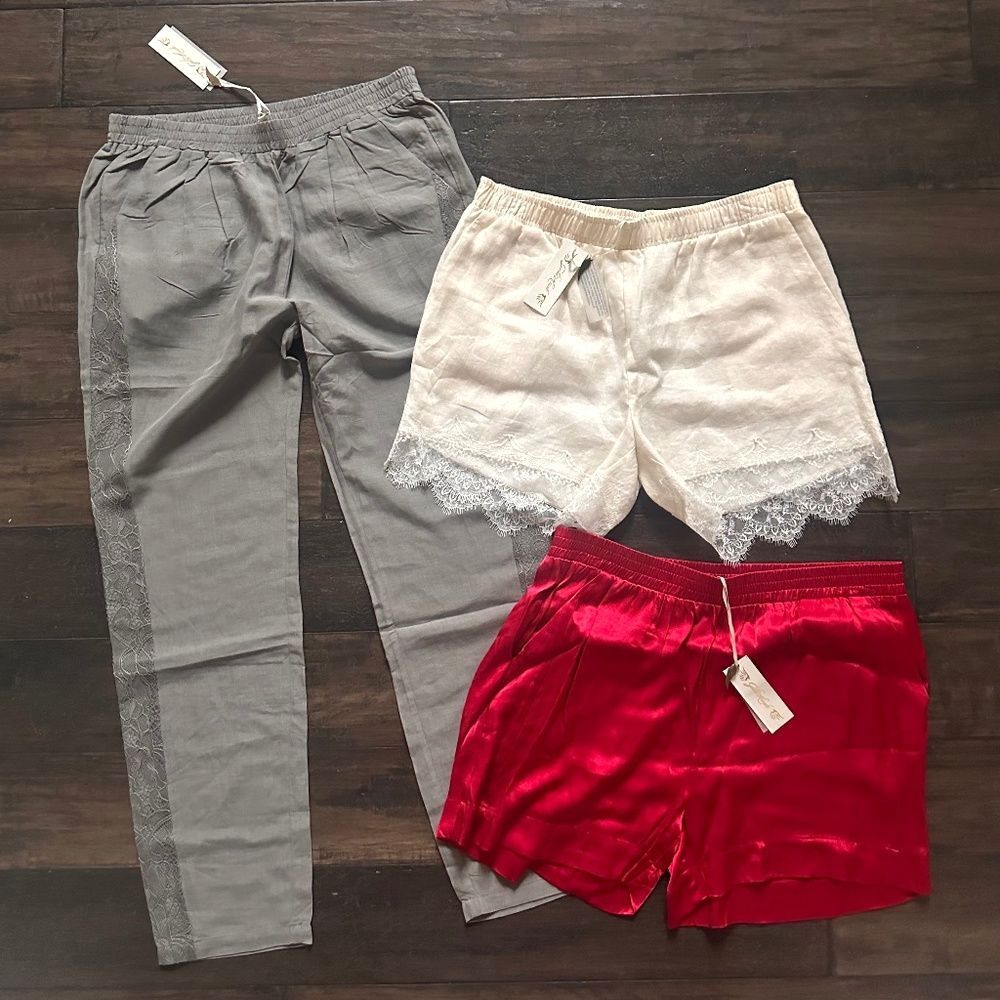 GOLDHAWK 1 Pant and 2 Pair of Shorts Lot GORGEOUS Items Sz M NWT $500!!